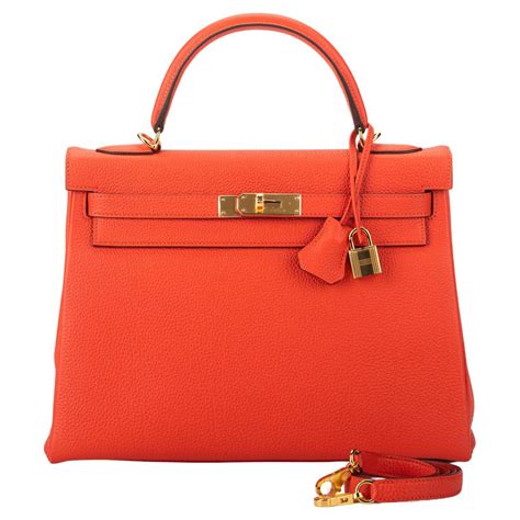 hermes her bag orange poppy vs feu|Hermes orange clothing.